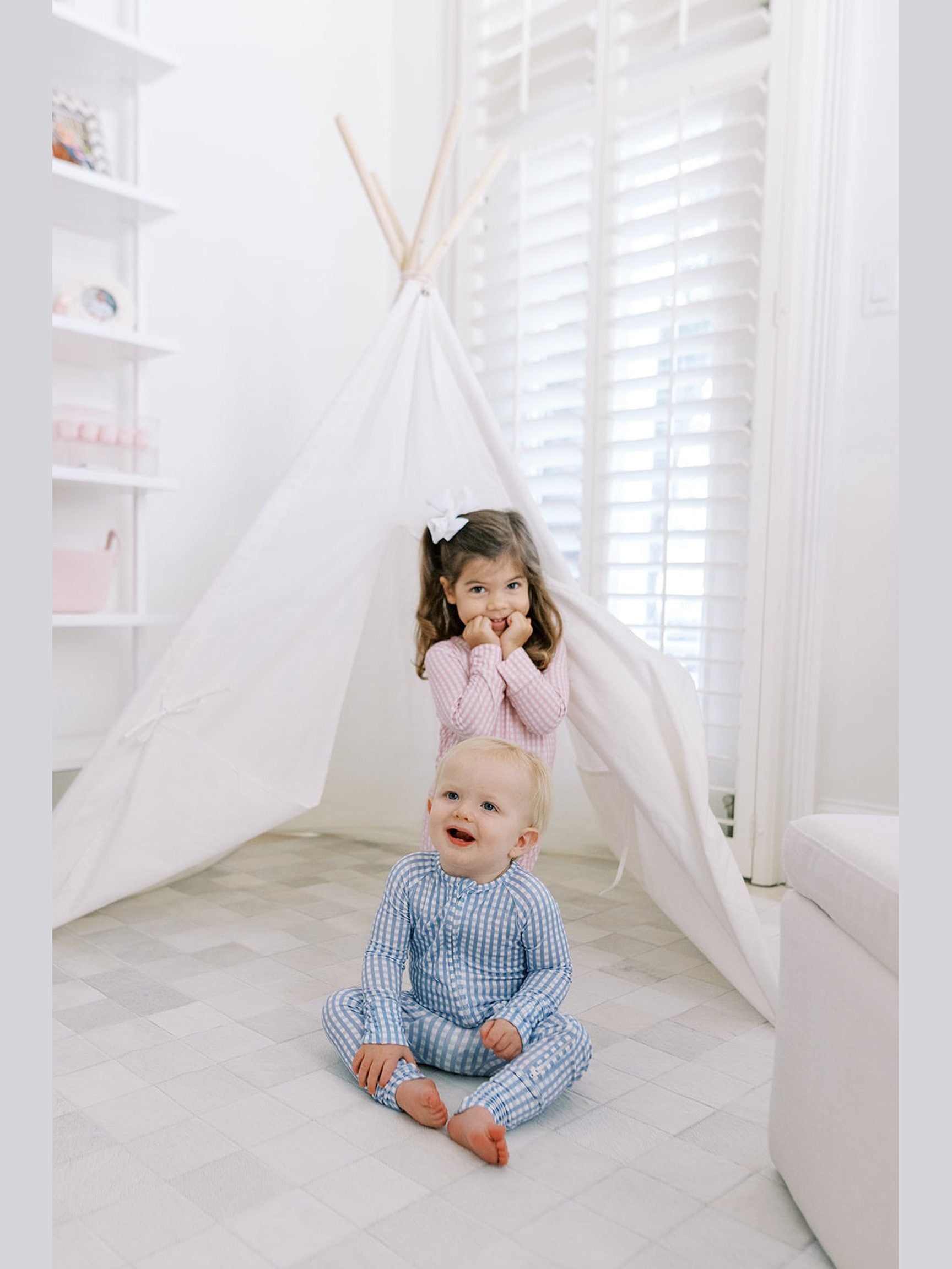 Gingham Sleep Romper
