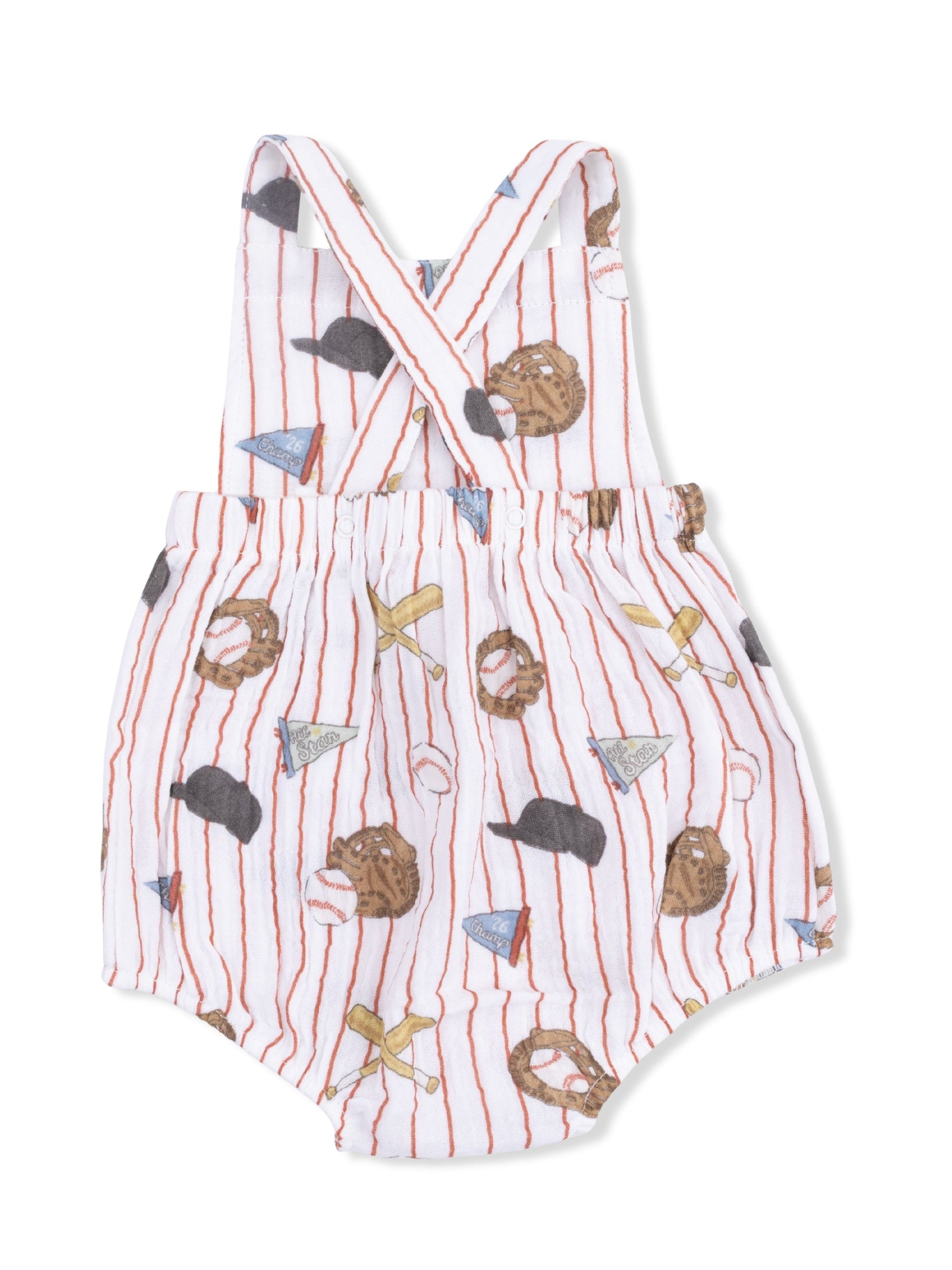Vintage Baseball Stripe - Retro Sunsuit