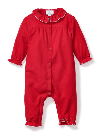 Red Flannel Madeline Romper