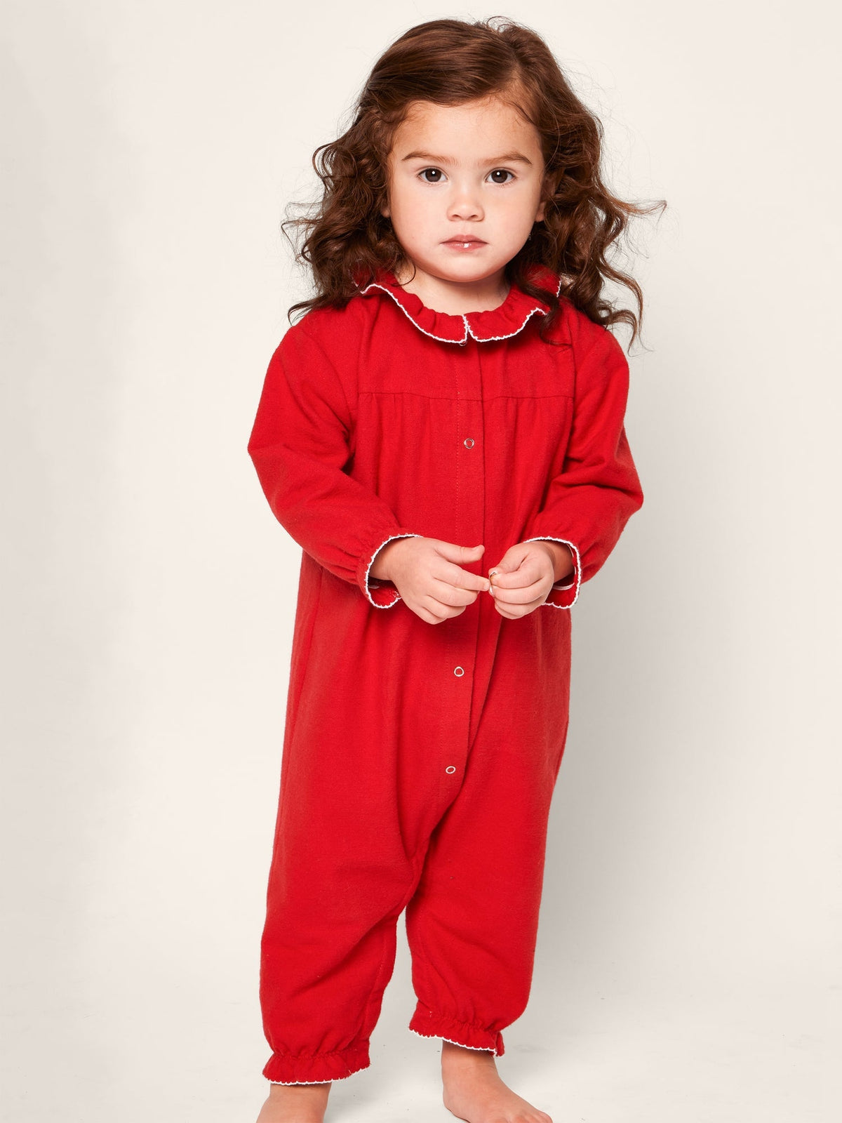 Red Flannel Madeline Romper