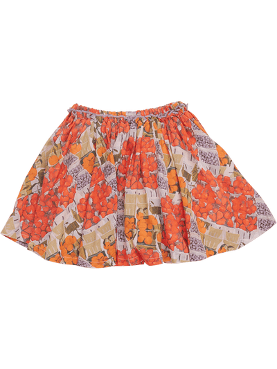 Gianna Skirt- Berries and Oranges