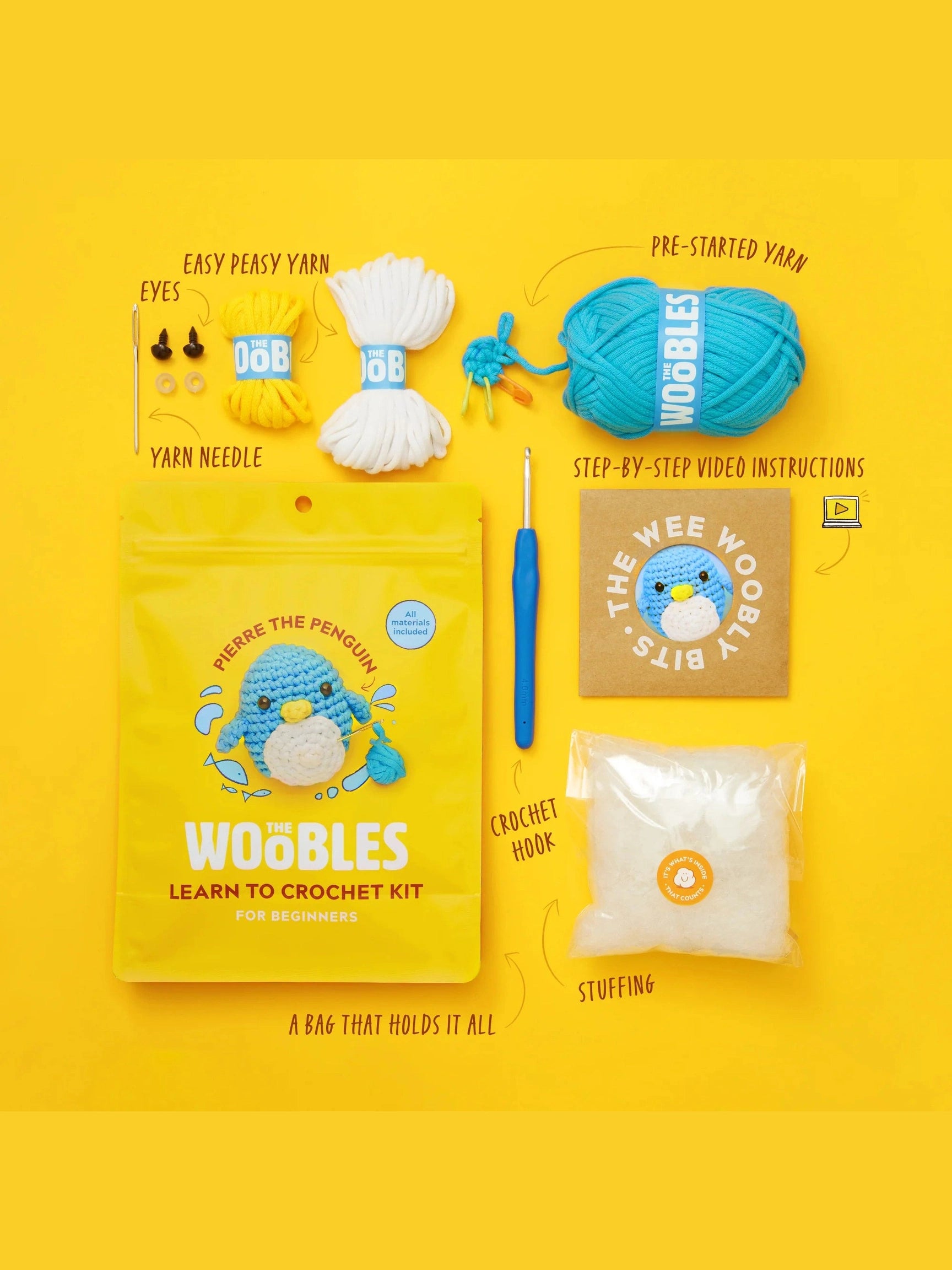 Pierre the Penguin Crochet Kit