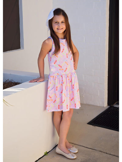 PRE-ORDER Wendy Drop Waist Dress - Back to School Knit