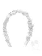 Crepe Satin Ruffled Headband