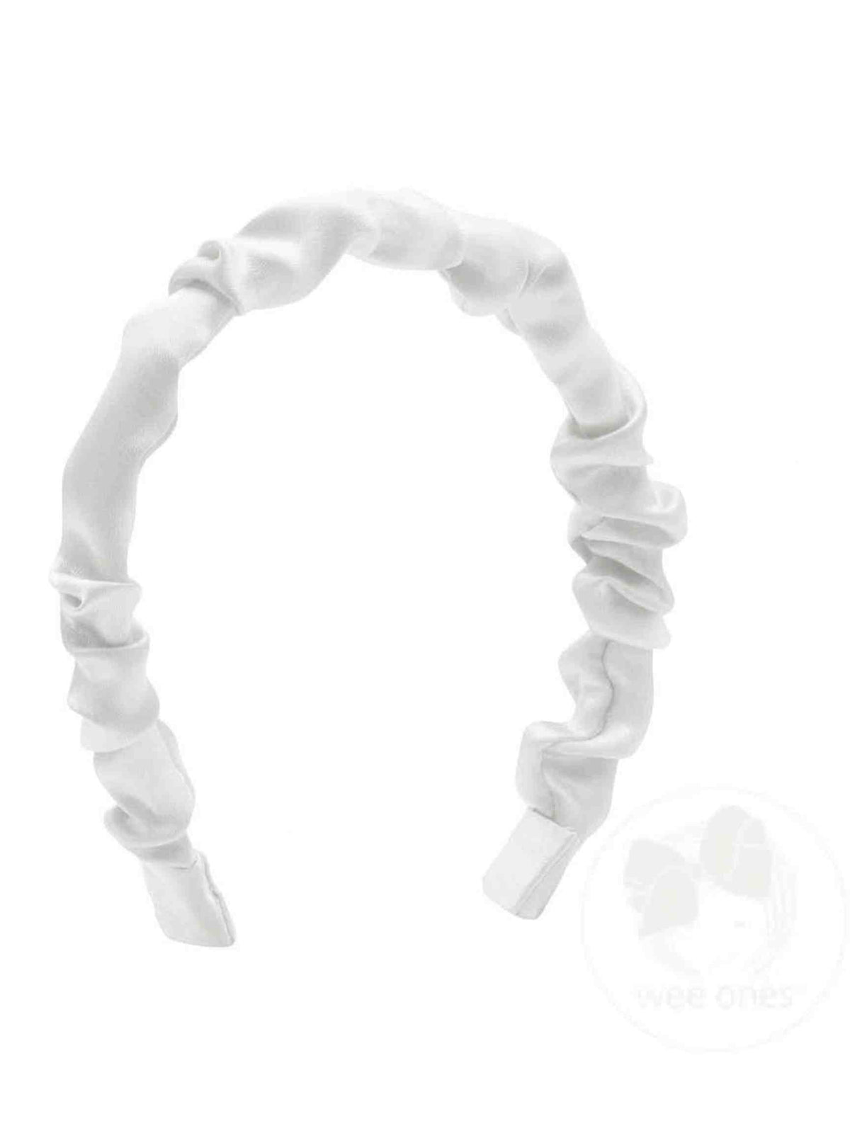 Crepe Satin Ruffled Headband