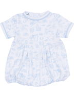 Wild West Toile Short Sleeve Boy Bubble