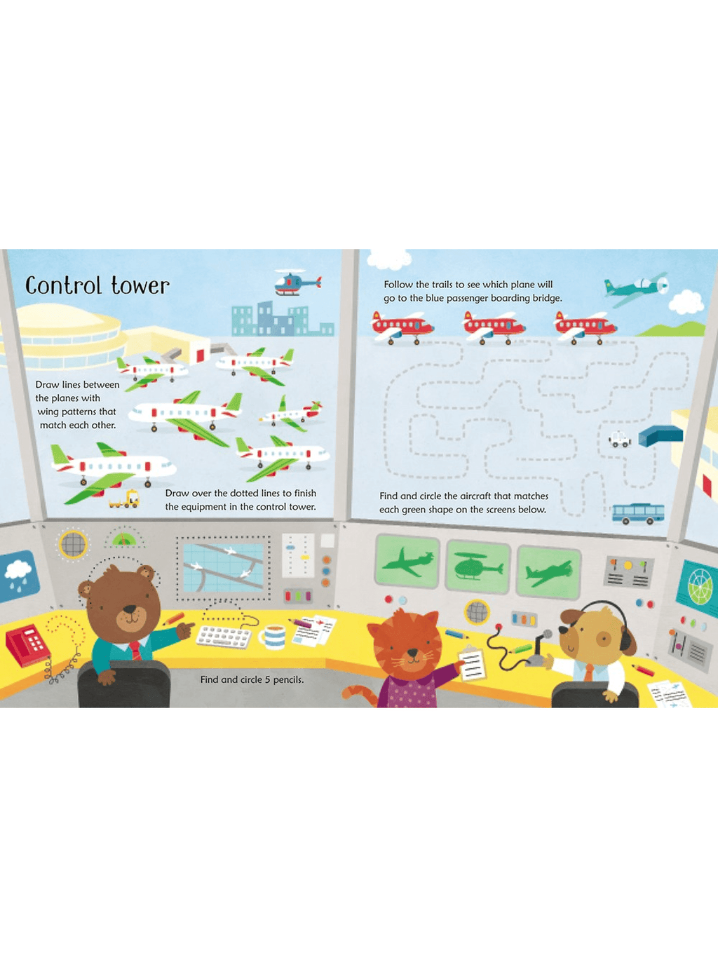 Usborne: Wipe-Clean Airport Activities