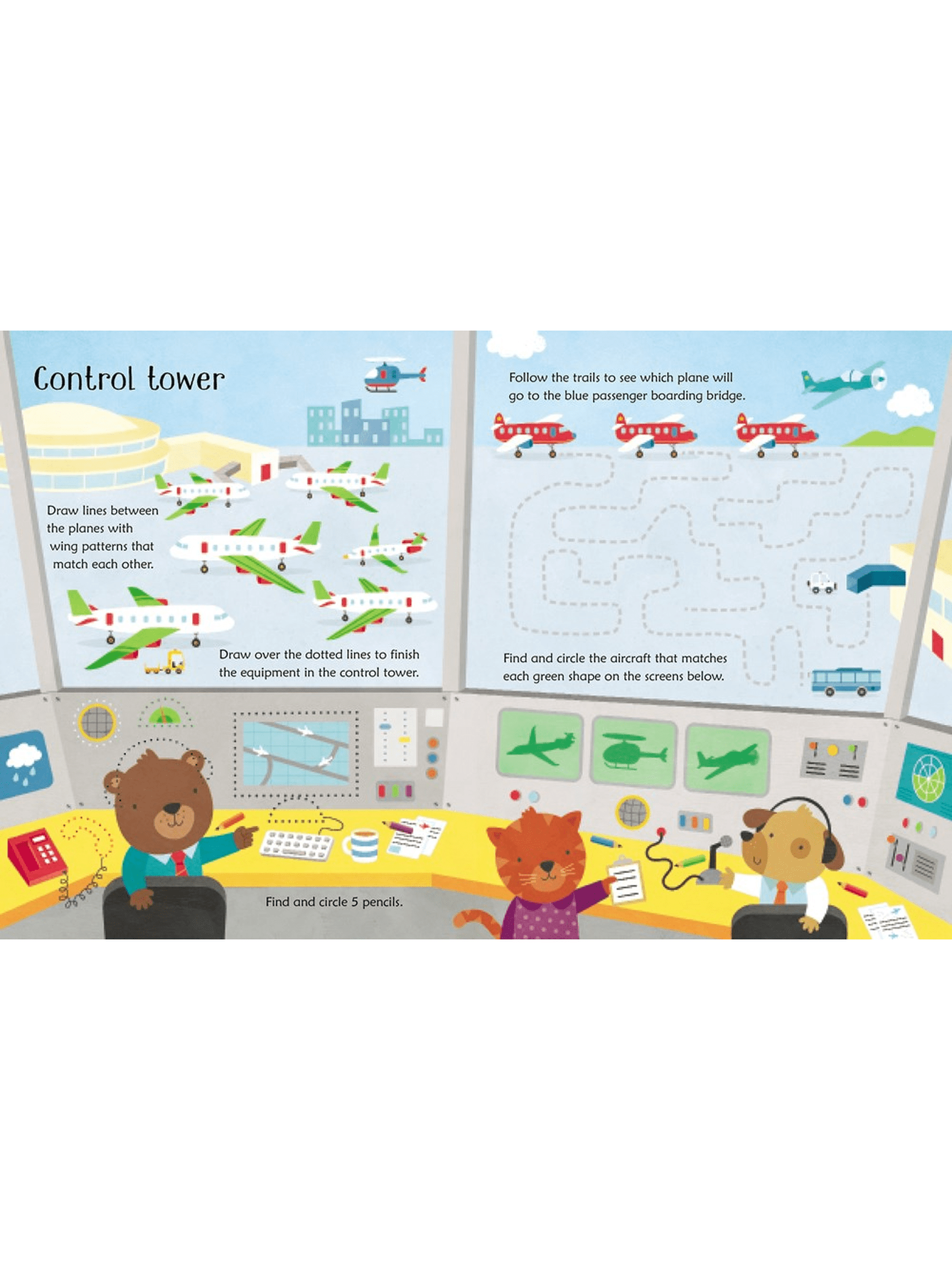 Usborne: Wipe-Clean Airport Activities