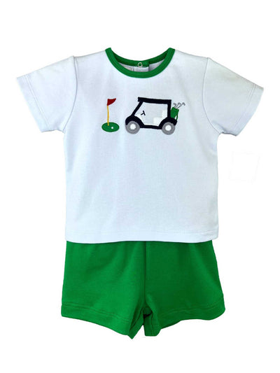 Knit Golf Cart Shirt & Short Set