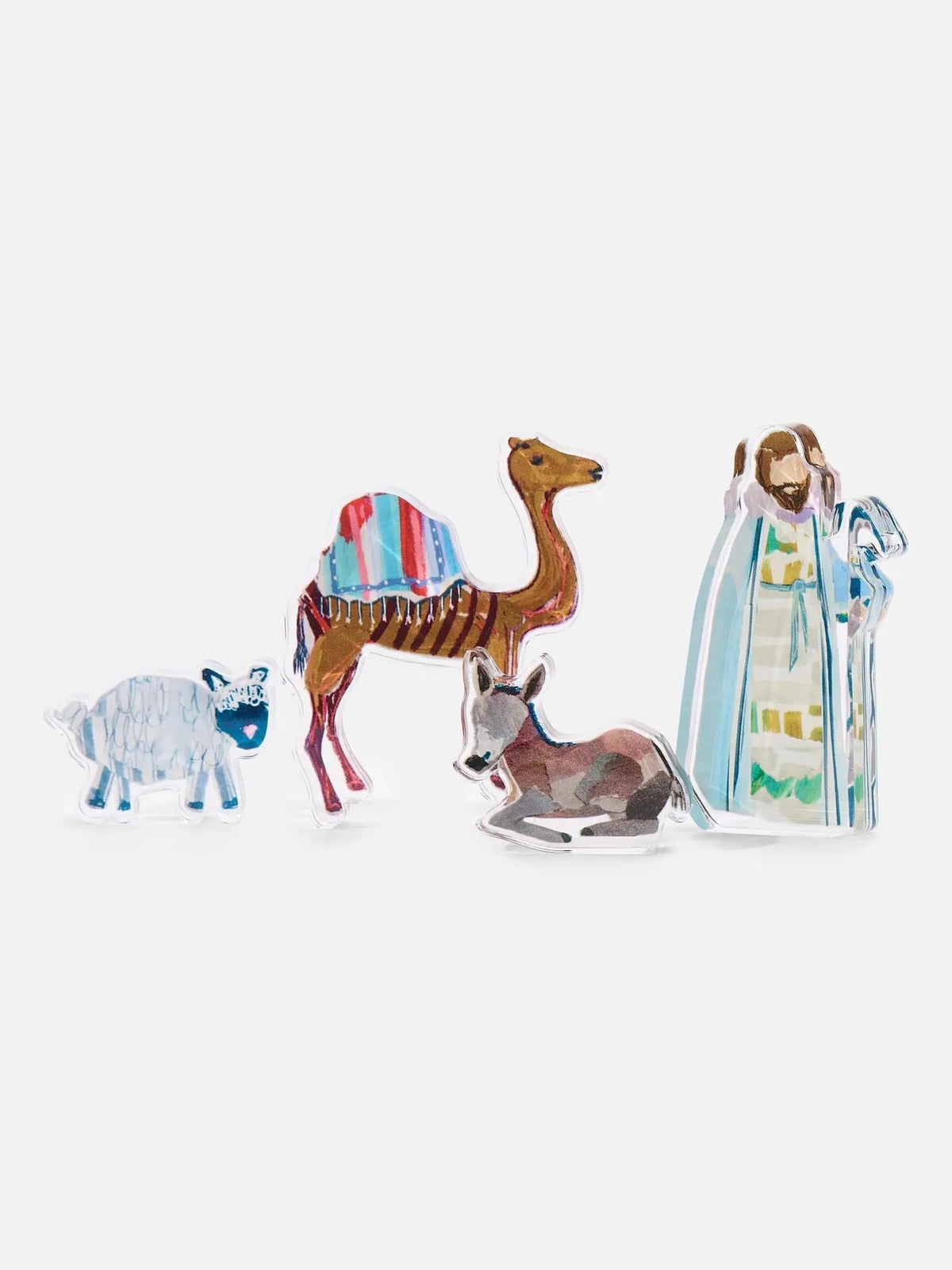 The Collected Nativity Set - Shepherd and Flock
