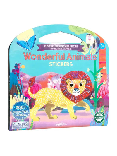 Wonderful Animals Shiny Sticker Book