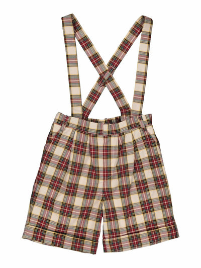 Adamo Boy Shorts - Red Tartan