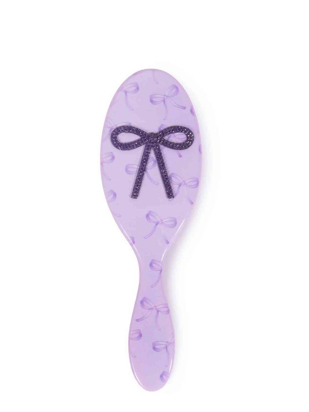 Lavender Bow Printed Hairbrush