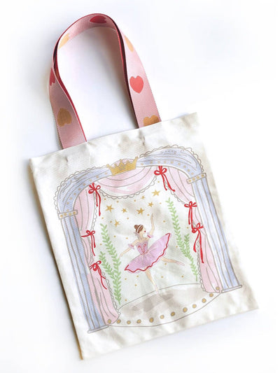 Ballet Stage Tote w/ Heart Straps