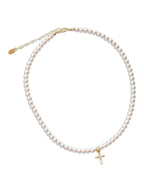 Jayde 14K Gold Plated First Communion Kids Cross Necklace