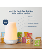 Hatch Rest+ 2nd Gen Night Light, Sound Machine, with Battery - Posh Tots Children's Boutique