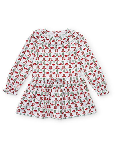 PRE-ORDER Ellery Dress - Cowboy Christmas
