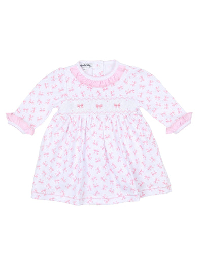 Baby Bows Smocked Ruffle Dress