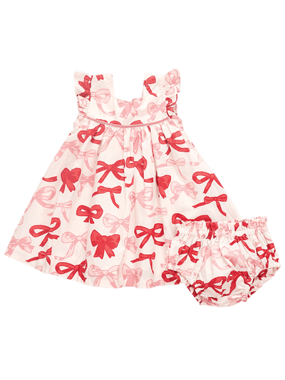 Camelia Dress Set - Valentines Bows