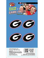 Georgia Gameday Temporary Face Tattoo