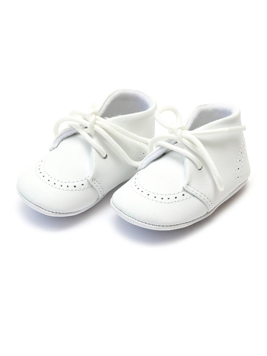 Benny Leather Brogue Oxford Crib Shoe