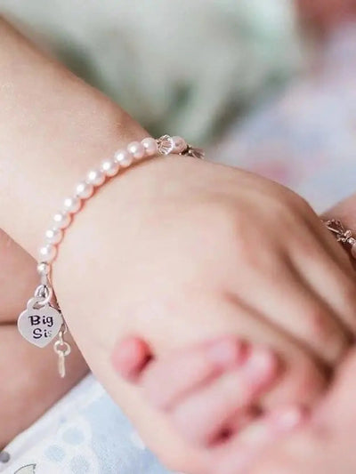 Pink Sterling Silver Big Sis Bracelet