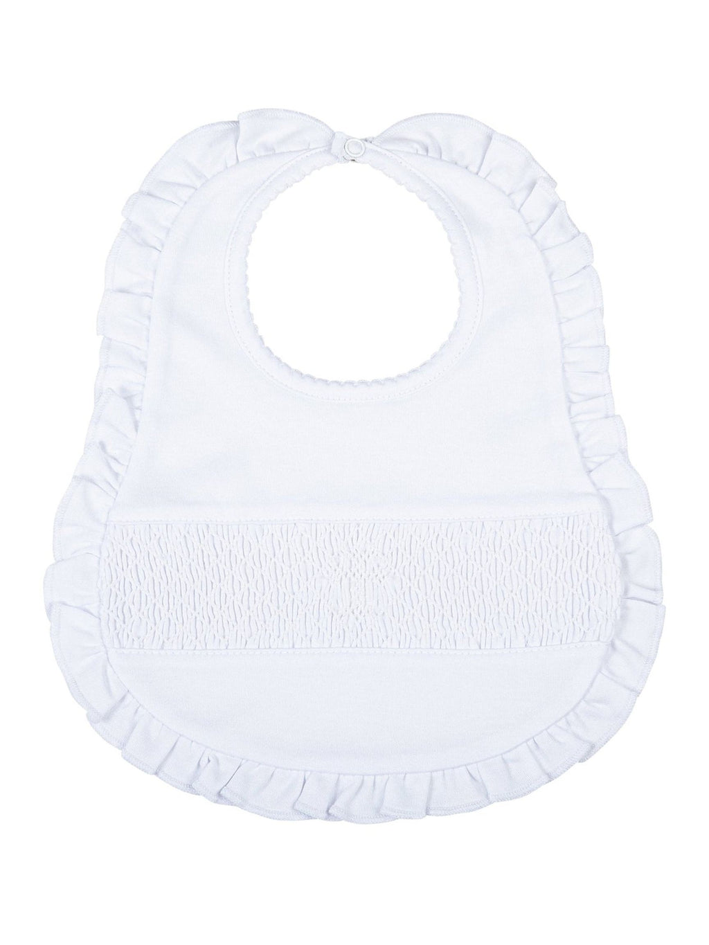 Blessed Smocked Ruffle Bib