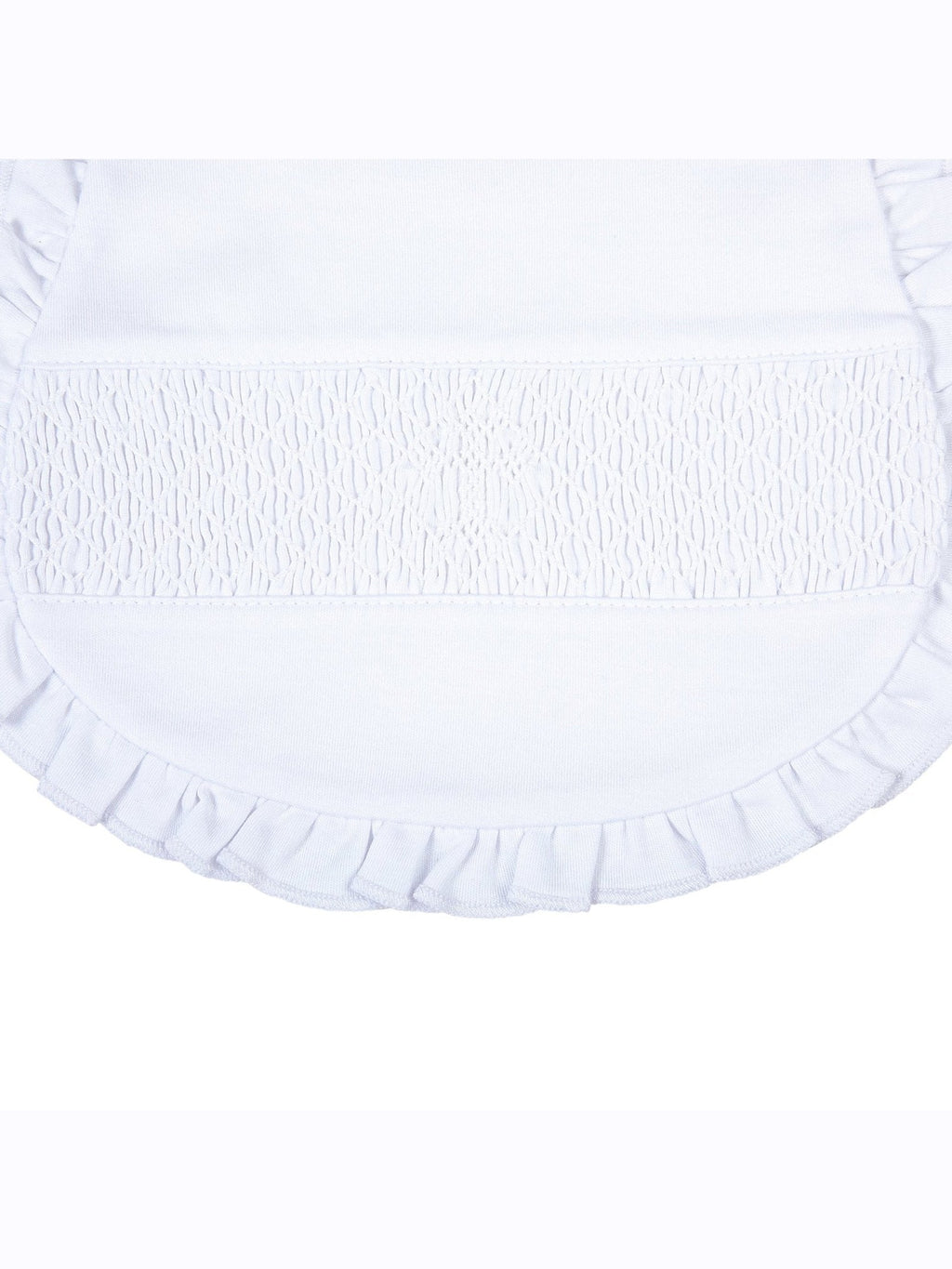Blessed Smocked Ruffle Bib