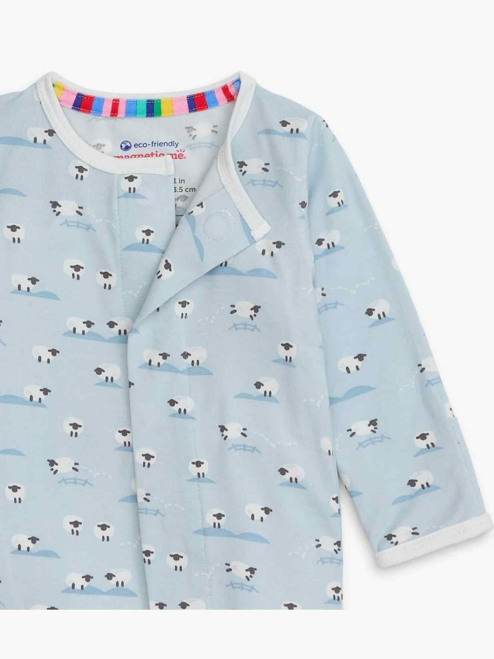 Baa Baa Baby Blue Modal Magnetic Footie