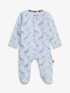 Jolie Giraffe Organic Cotton Boy Footie