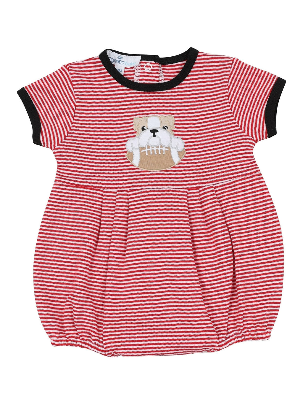 Bulldog Pride Applique Bubble - Posh Tots Children's Boutique
