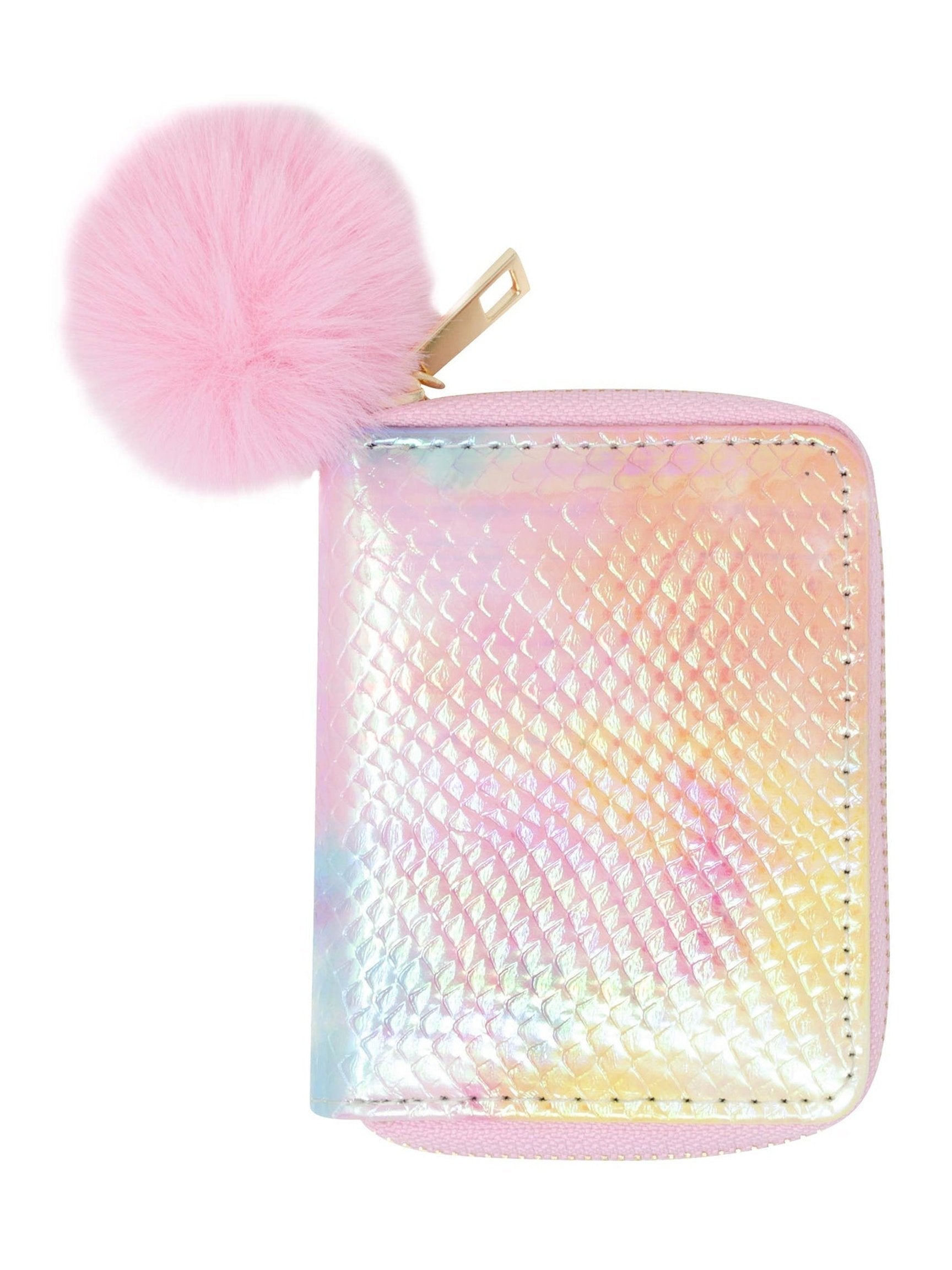 Shiny Tie Dye Mermaid Scale Wallet