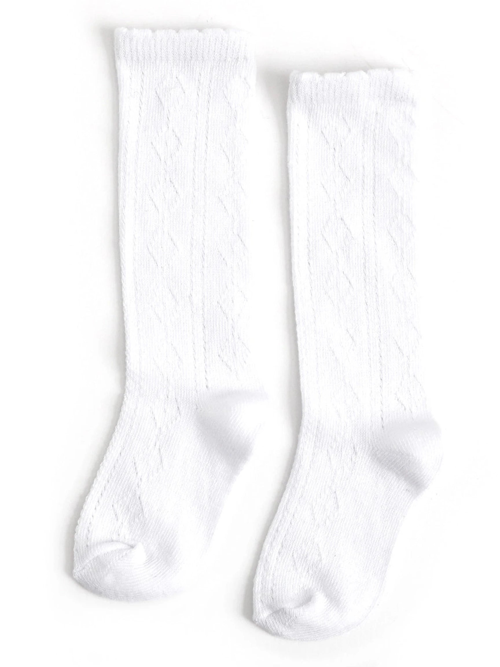 Scalloped Fancy Knee High Socks