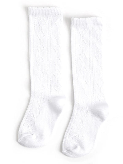 Scalloped Fancy Knee High Socks