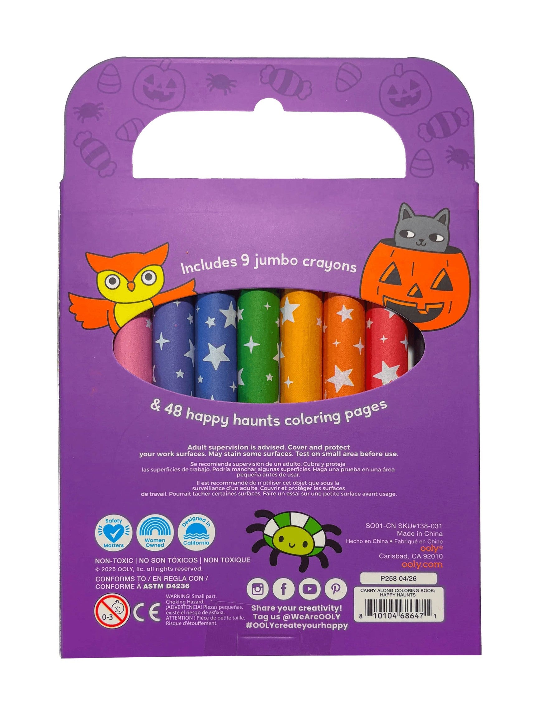 Carry-Along Coloring Book Set - Happy Haunts