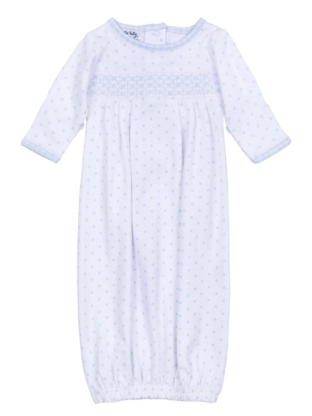 Gingham Dots Essentials Smocked Gown
