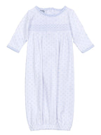 Gingham Dots Essentials Smocked Gown