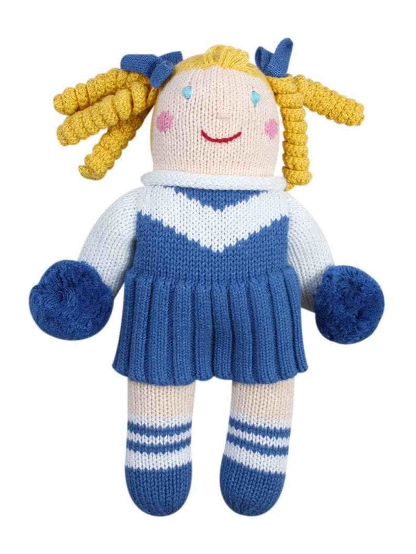 Cheerleader Knit Doll 12"