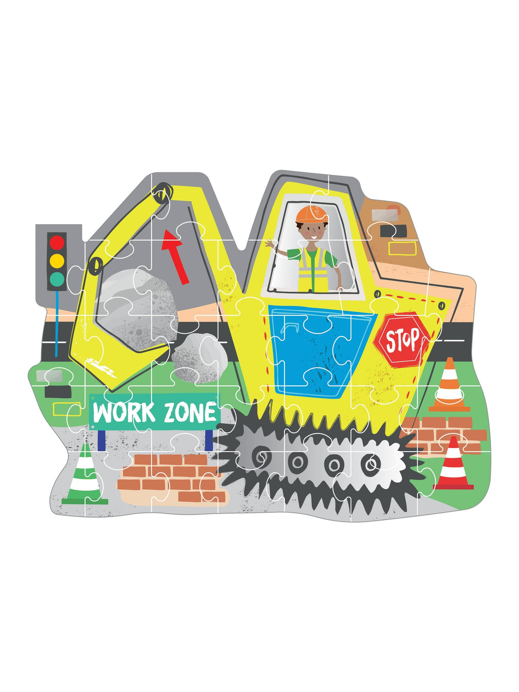 Construction 30pc Shapped Jigsaw Puzzle