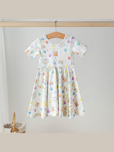 Happy Birthday Cotton Twirl Dress