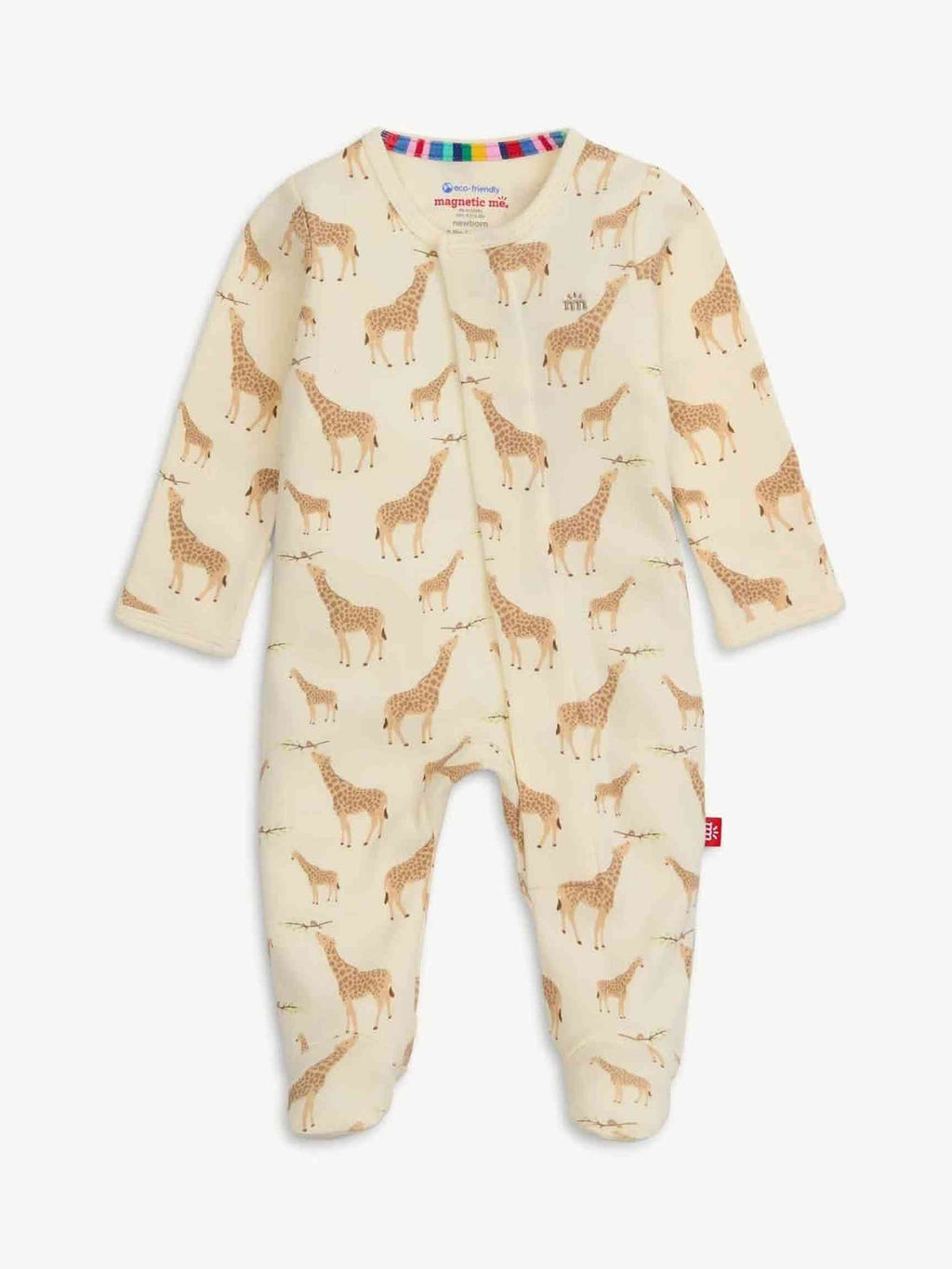 Jolie Giraffe Organic Cotton Boy Footie