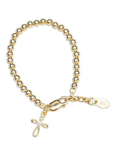 Lenox 14K Gold - Plated Cross Bracelet