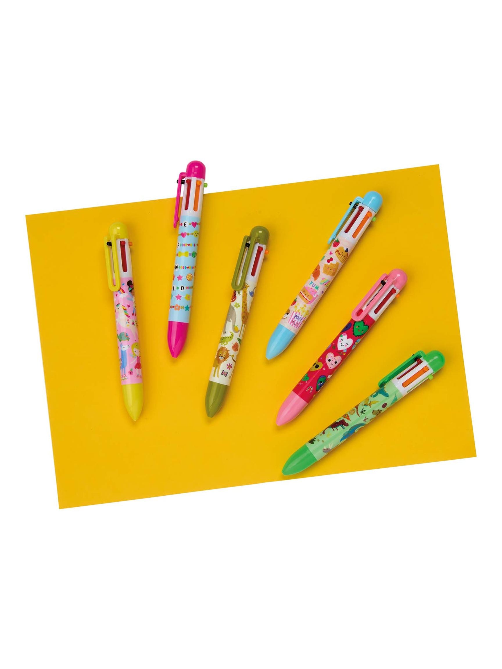 Dinosaur 6 Color Click Pen