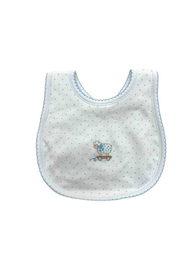 Darling Lambs Embroidered Bib