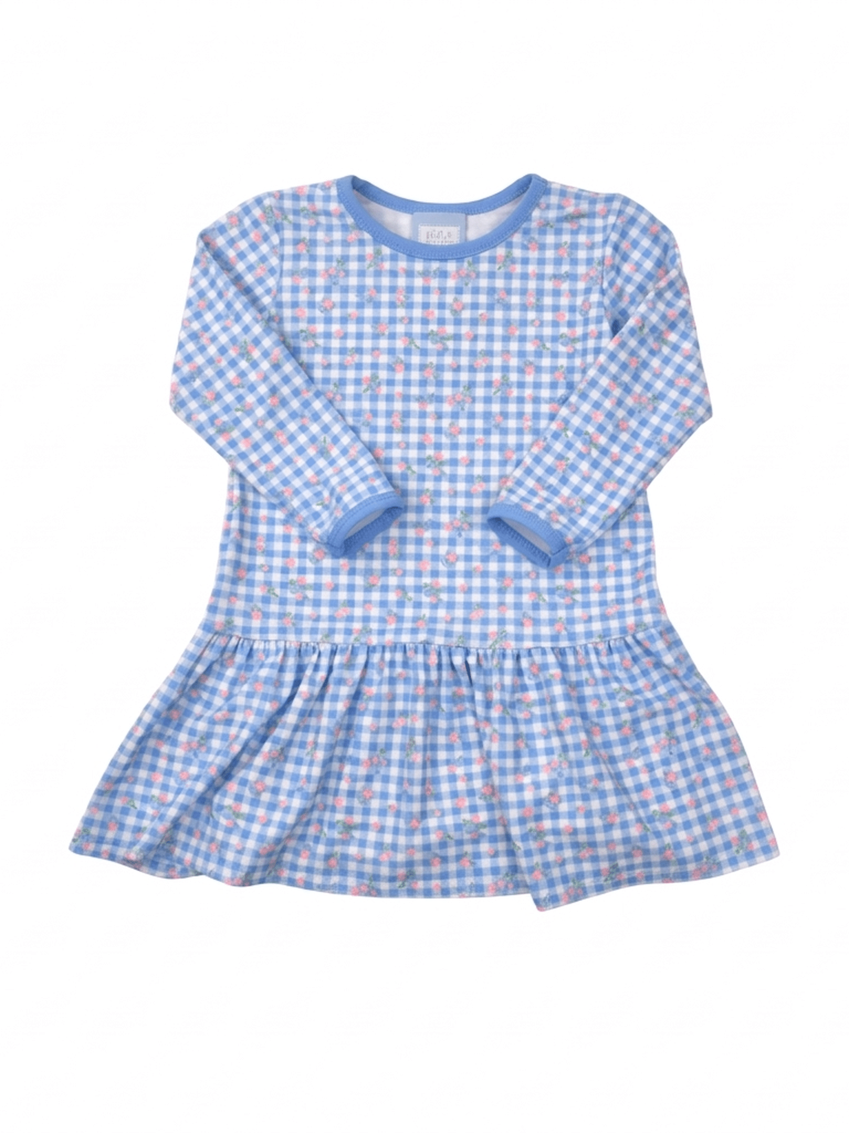 Checks & Flowers Long Sleeve Dress