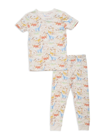 Ext-roar-dinary Modal Magnetic No Drama Pajama Short Sleeve Set - Posh Tots Children's Boutique