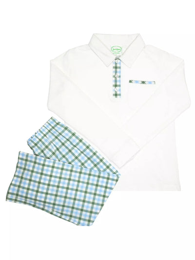 Hudson Collared Shirt Set - Posh Tots Children's Boutique