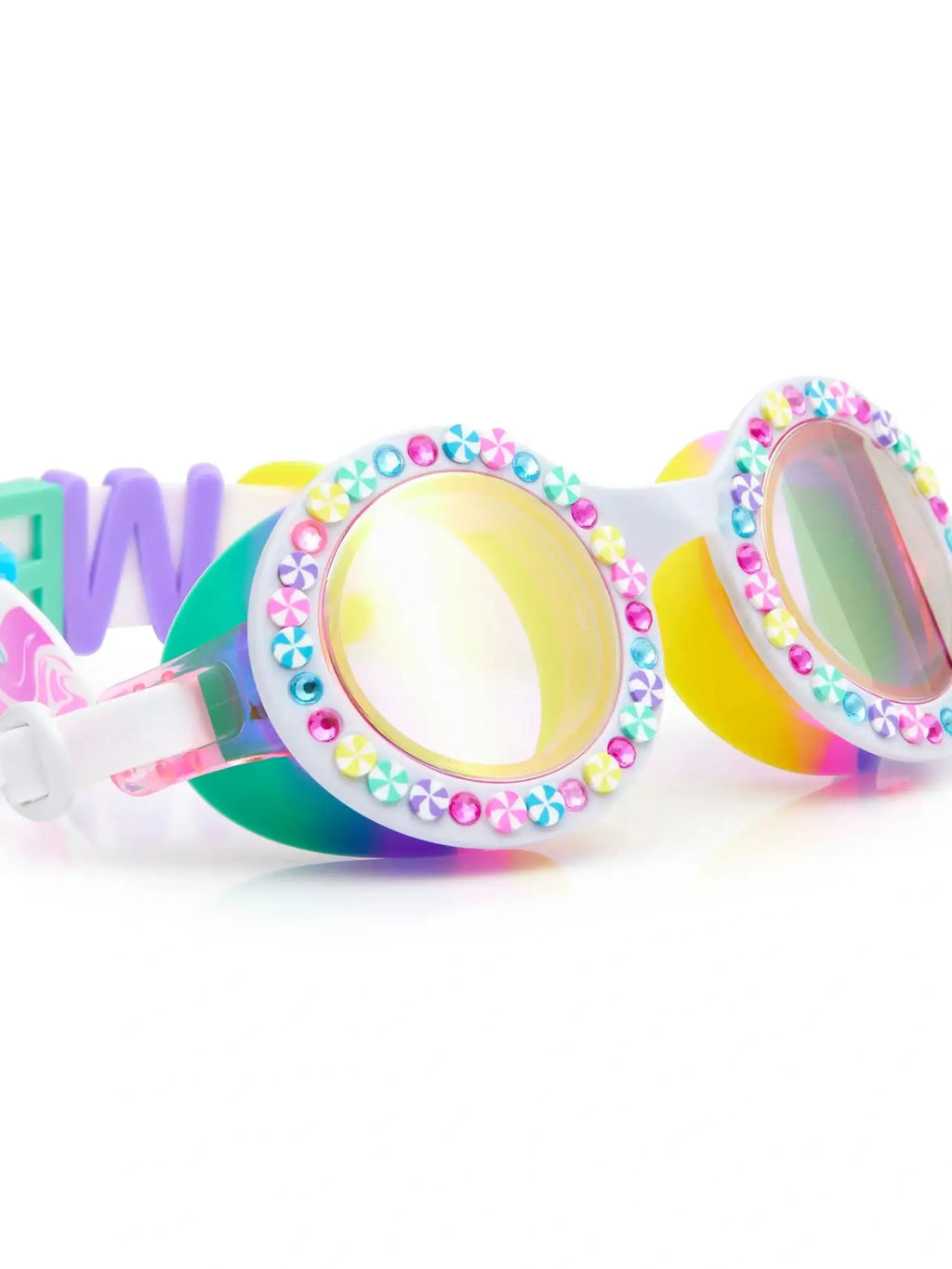 Bright Stripe Swim Goggles