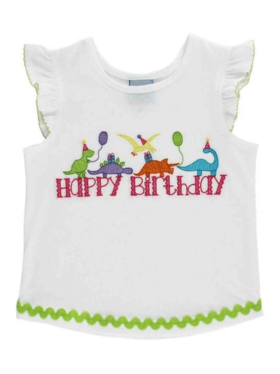 PRE-ORDER Happy Birthday Girls T-Shirt- Dinos