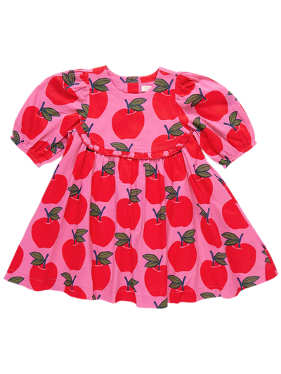 Rowan Dress - Pink Apples